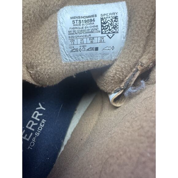 Sperry Breakwater Duck Boots Tan Brown Size 7.5 M Waterproof Memory Foam Comfort - Picture 12 of 14